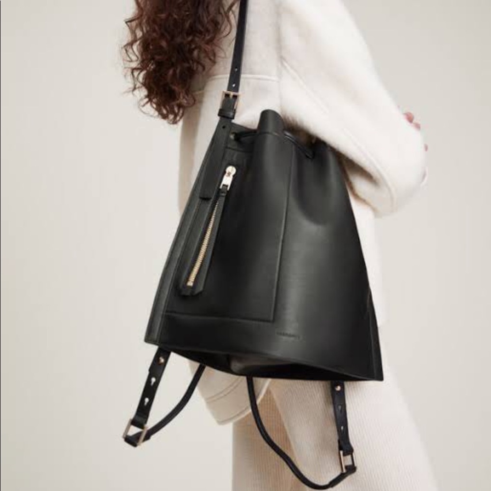 LIKE NEW All Saints Alpha Leather Backpack